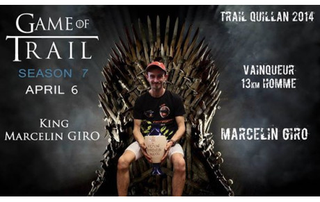 MARCELIN : BEAU PODIUM TRAIL DE QUILLAN!
