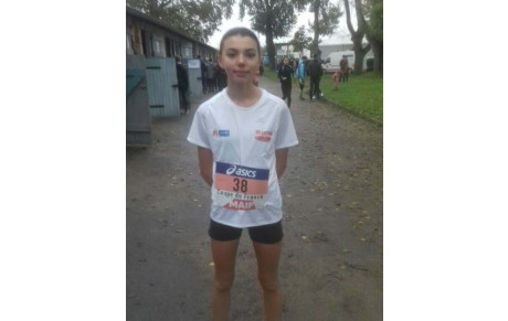 Jade Bassetto au championnat de France de cross 